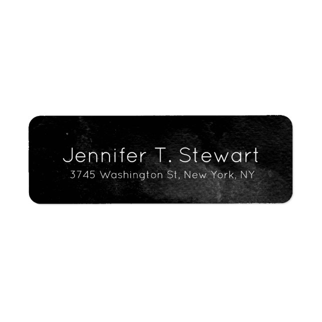 Black Grey Trendy Chic Modern Professional Elegant (Front)