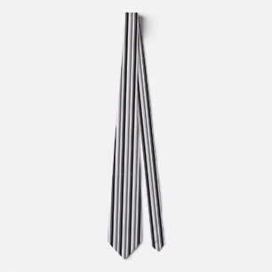 Black & Grey Vertical Stripes Tie