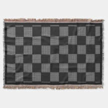 Black Grey White Buffalo Check Style Chain Mail 