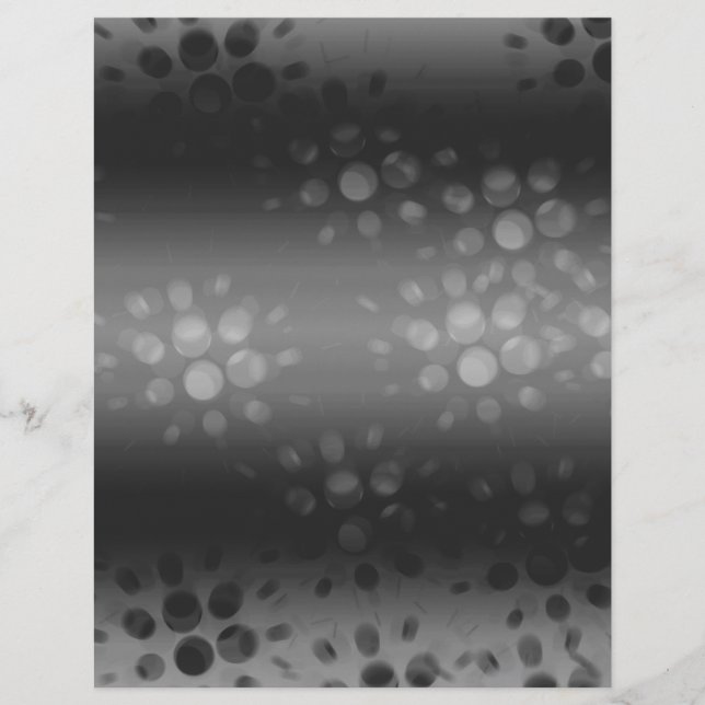 Black, Grey, White Dotted Scrapbook Paper (Front)