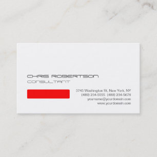 Black Grey White Red Attractive Business Card