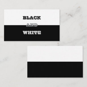 Black Grey White Text And Solid Colours Design Business Card