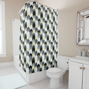 Black , grey, yellow chevron 