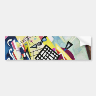 Black Grid Bumper Sticker
