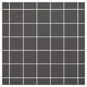 Black Grid Fabric