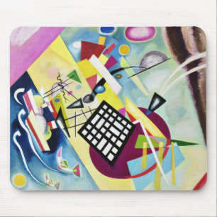 Black Grid Mouse Pad