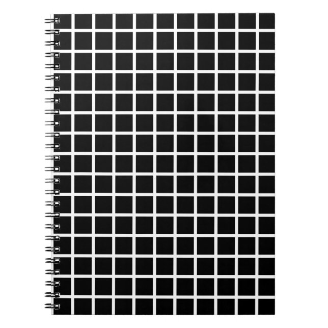 Black Grid Notebook (Front)