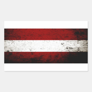 Black Grunge Austria Flag Sticker
