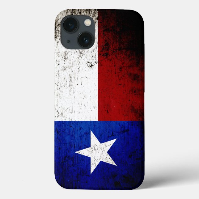 Black Grunge Texas State Flag Case-Mate iPhone Case (Back)