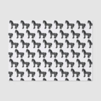Black Gypsy Vanner Clydesdale Shire Horse Pattern