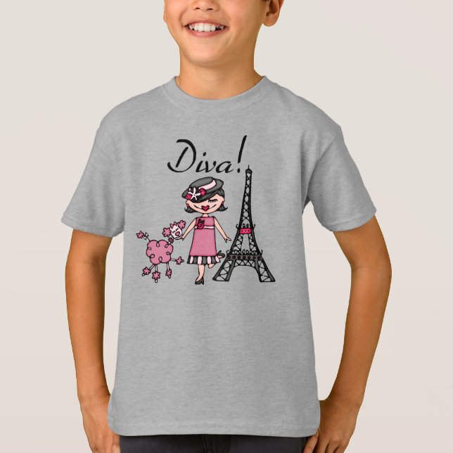Black Hair Diva T-Shirt (Front)