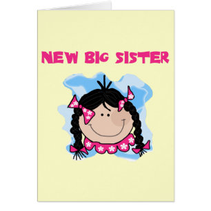 Black Hair New Big Sister Tshirts and Gifts