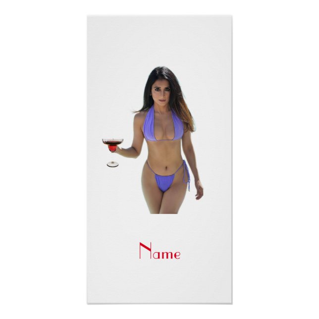 Black-haired Bikini Beauty Thunder_Cove  Poster (Front)