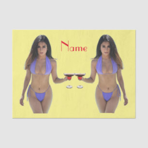 Black-haired Bikini Beauty Thunder_Cove Tissue Paper