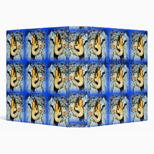 black-haired mermaid blue binder