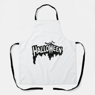 Black Halloween Apron