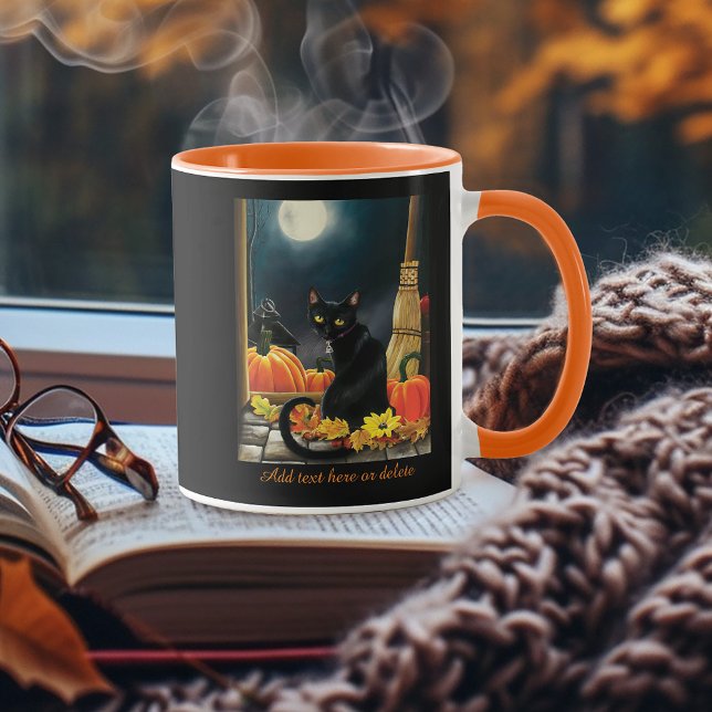 Black Halloween Cat Mug (Creator Uploaded)
