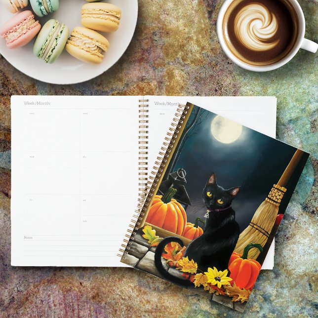 Black Halloween Cat Planner (Creator Uploaded)