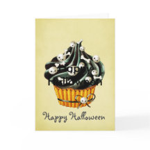 Black Halloween Cupcake