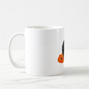 Black Halloween Kitty Cat Coffee Mug