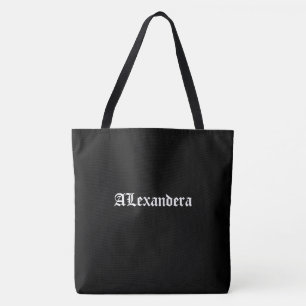 Black Halloween Personalized  Tote Bag