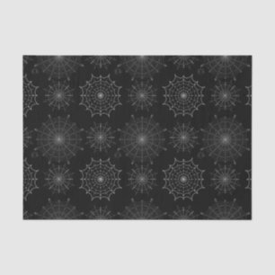 Black Halloween Spider Webs Tissue Paper