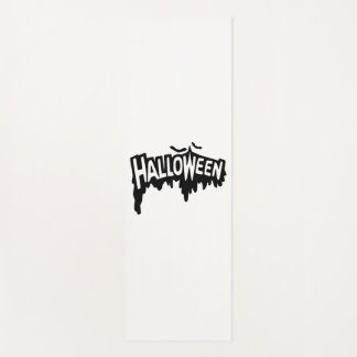 Black Halloween Yoga Mat