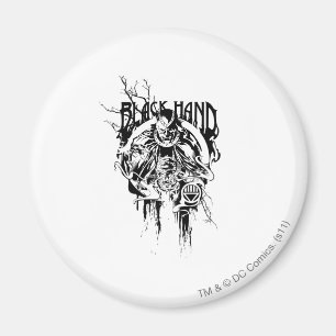 Black Hand 0 Graphic Collage, Black and White Magnet