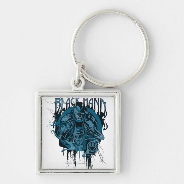 Black Hand - Graphic Collage Keychain (Front)