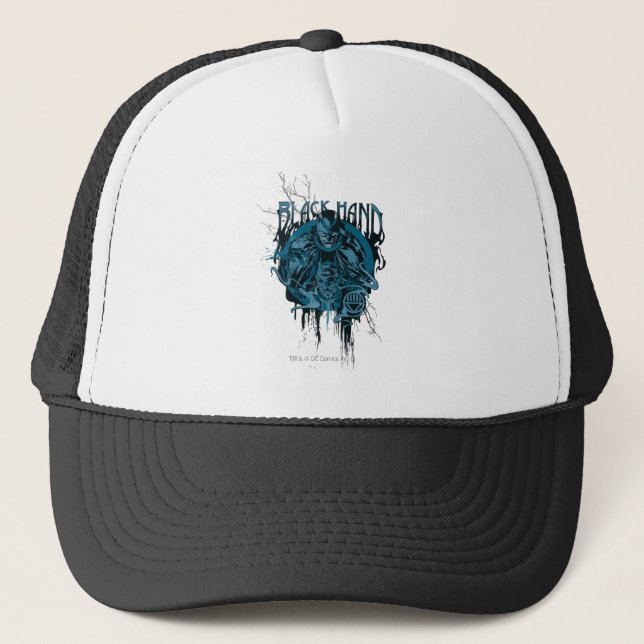 Black Hand - Graphic Collage Trucker Hat (Front)