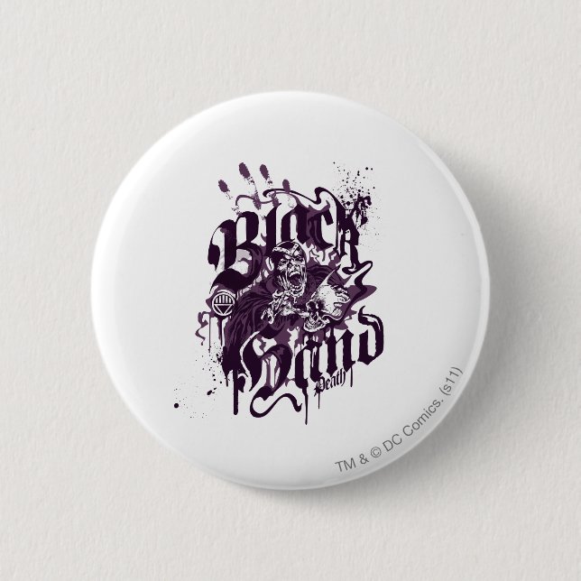 Black Hand - Purple Collage 2 Inch Round Button (Front)