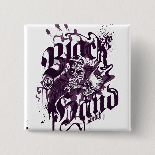 Black Hand - Purple Collage 2 Inch Square Button