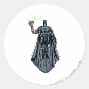 Black Hand with Skull 2 Classic Round Sticker