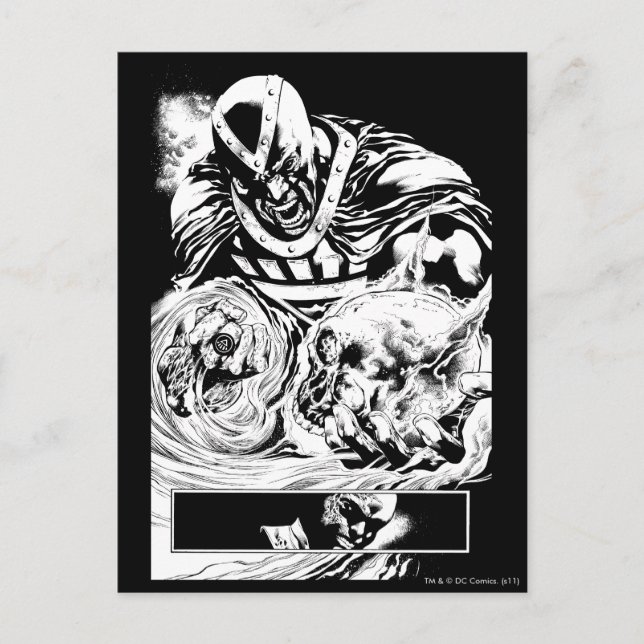 Black Hand with Skull Panel 2 Postcard (Front)