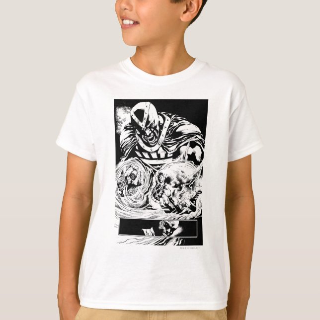 Black Hand with Skull Panel 2 T-Shirt (Front)