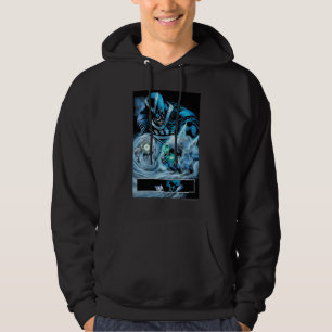 Black Hand with Skull Panel Hoodie