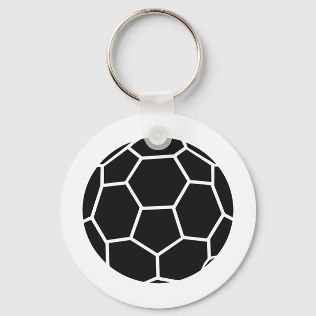 black handball icon keychain (Front)