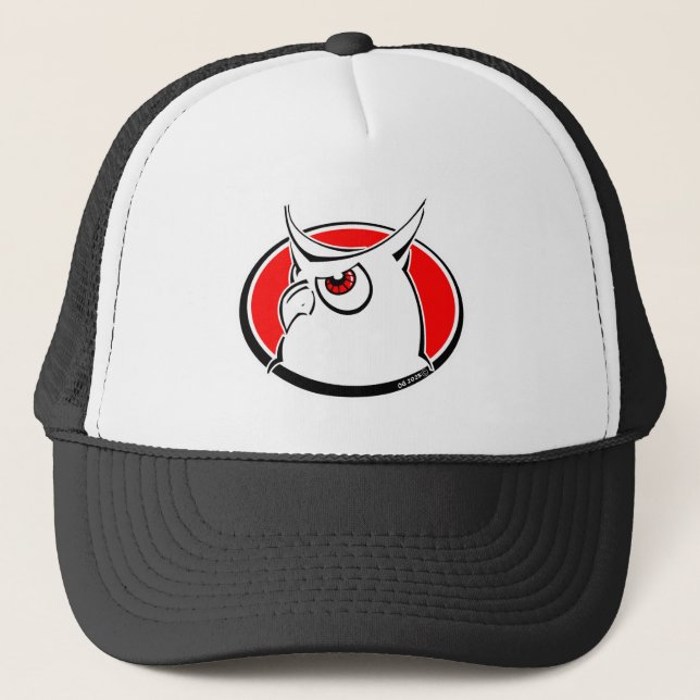 Black Hat, Owl #3 Trucker Hat (Front)