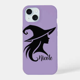 Black Hat Witch Wiccan Witches Halloween  iPhone 15 Case