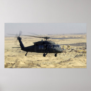 Black hawk Helicopter Poster