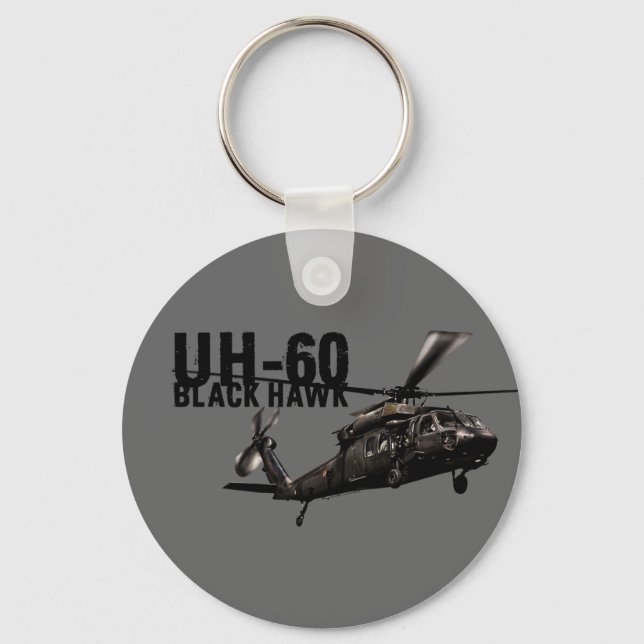 Black Hawk Keychain (Front)