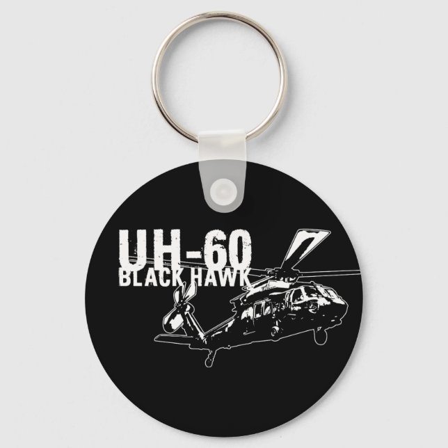 Black Hawk Keychain (Front)