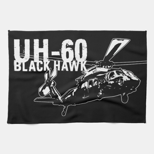 Black Hawk Kitchen Towel (Horizontal)
