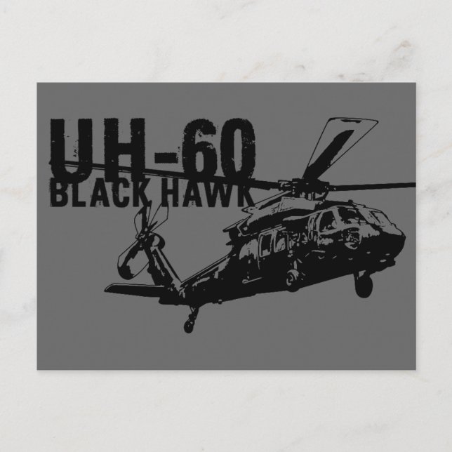 Black Hawk Postcard (Front)