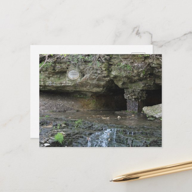 Black Hawk Springs Burlington, Iowa Postcard (Front/Back In Situ)