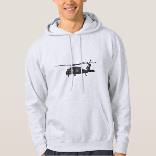 Black Hawk UH-60 Military Helicopter Hoodie