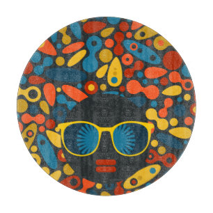 Black Head Woman #1 Cutting Board