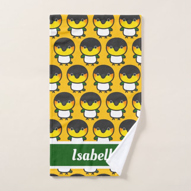 Black-headed Caique Hand Towel (Hand Towel)