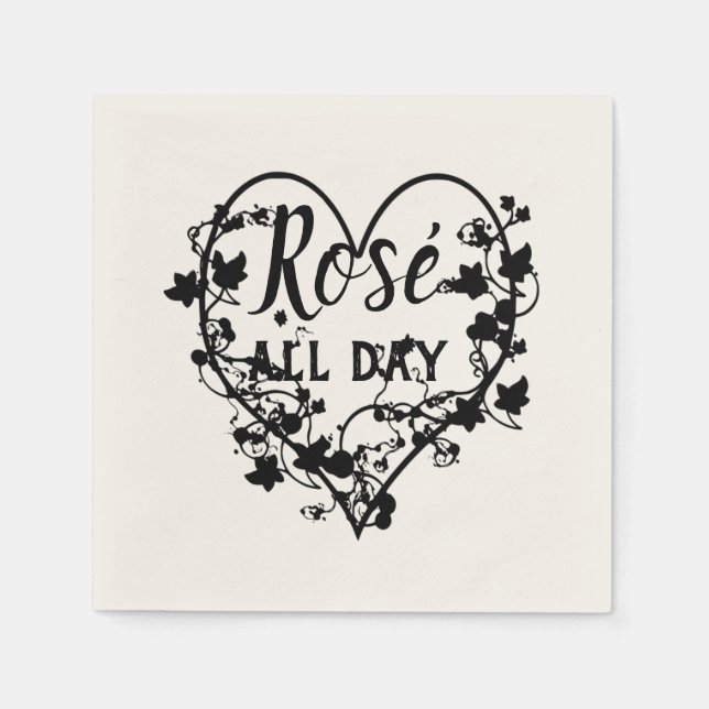 Black Heart Designs Napkin (Front)