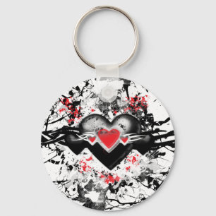 Black Heart Keychain